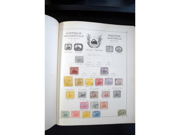 1840/1900, sehr schöne ungebrauchte und gestempelte Sammlung in zwei alten "Senf-Alben", dabei viele bessere Werte, u.a. Groß