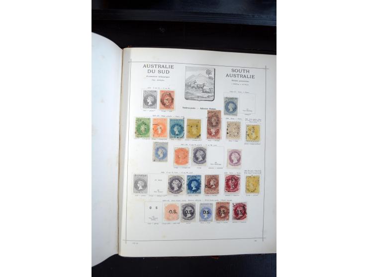 1840/1900, sehr schöne ungebrauchte und gestempelte Sammlung in zwei alten "Senf-Alben", dabei viele bessere Werte, u.a. Groß