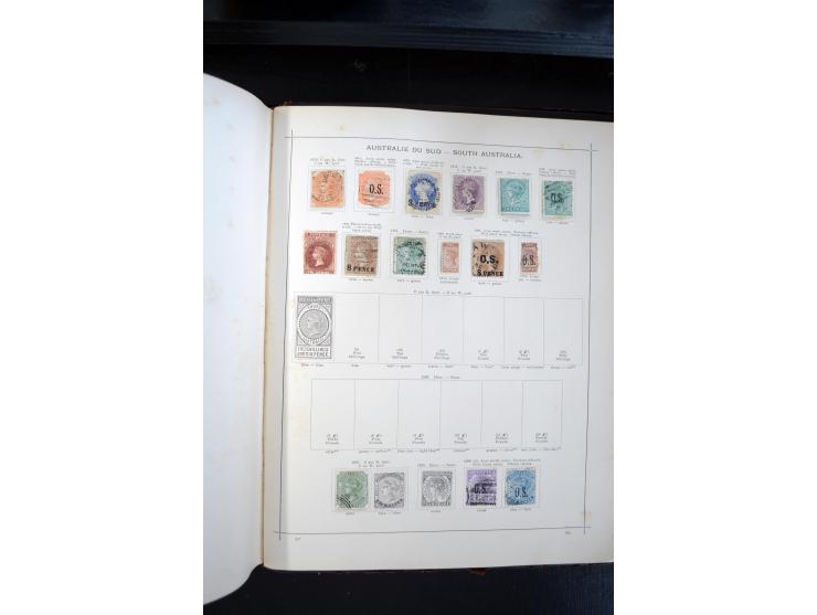 1840/1900, sehr schöne ungebrauchte und gestempelte Sammlung in zwei alten "Senf-Alben", dabei viele bessere Werte, u.a. Groß