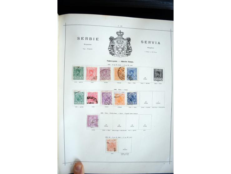 1840/1900, sehr schöne ungebrauchte und gestempelte Sammlung in zwei alten "Senf-Alben", dabei viele bessere Werte, u.a. Groß