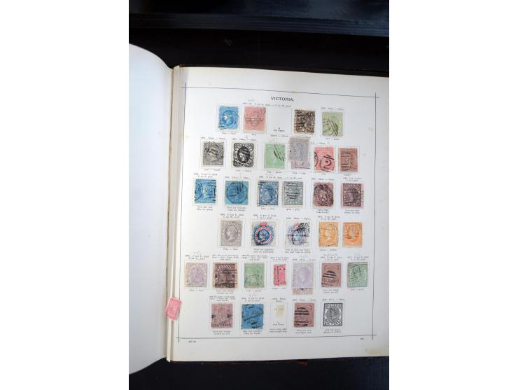 1840/1900, sehr schöne ungebrauchte und gestempelte Sammlung in zwei alten "Senf-Alben", dabei viele bessere Werte, u.a. Groß