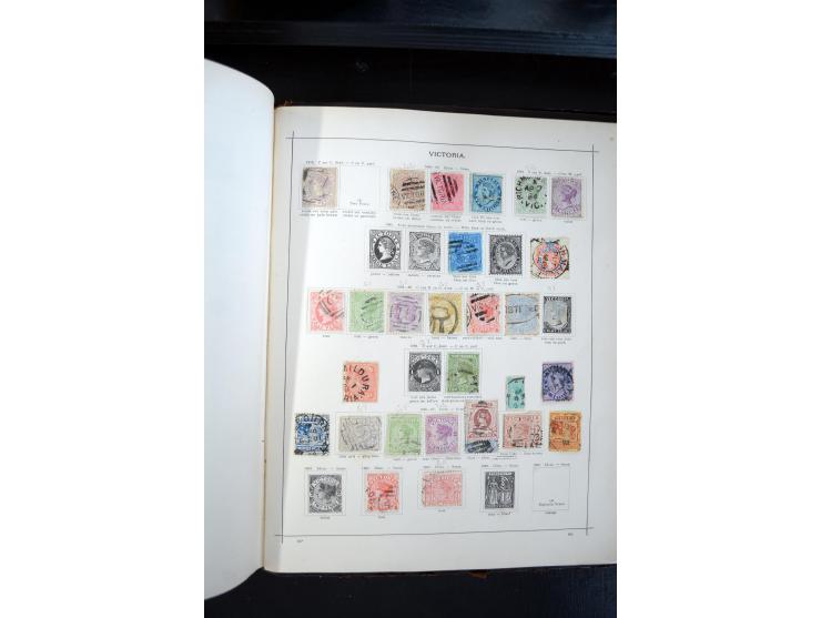 1840/1900, sehr schöne ungebrauchte und gestempelte Sammlung in zwei alten "Senf-Alben", dabei viele bessere Werte, u.a. Groß