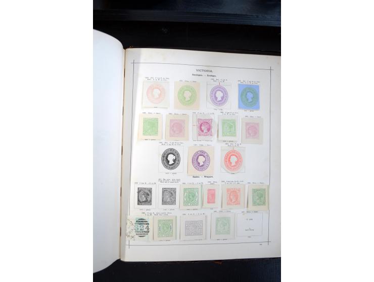 1840/1900, sehr schöne ungebrauchte und gestempelte Sammlung in zwei alten "Senf-Alben", dabei viele bessere Werte, u.a. Groß