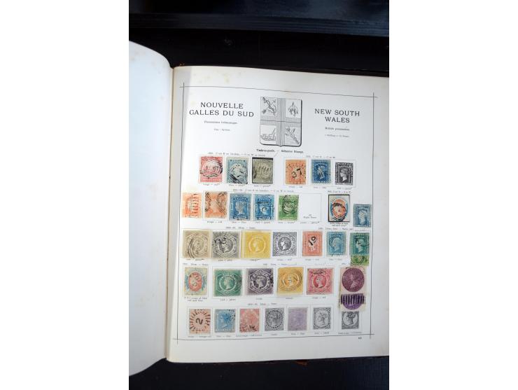1840/1900, sehr schöne ungebrauchte und gestempelte Sammlung in zwei alten "Senf-Alben", dabei viele bessere Werte, u.a. Groß