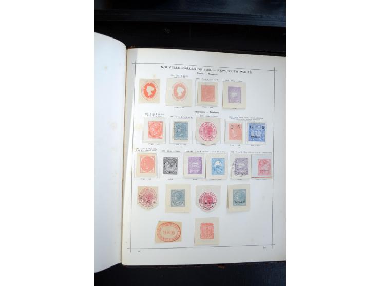1840/1900, sehr schöne ungebrauchte und gestempelte Sammlung in zwei alten "Senf-Alben", dabei viele bessere Werte, u.a. Groß