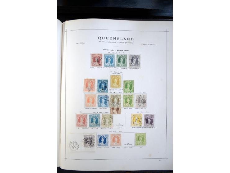 1840/1900, sehr schöne ungebrauchte und gestempelte Sammlung in zwei alten "Senf-Alben", dabei viele bessere Werte, u.a. Groß