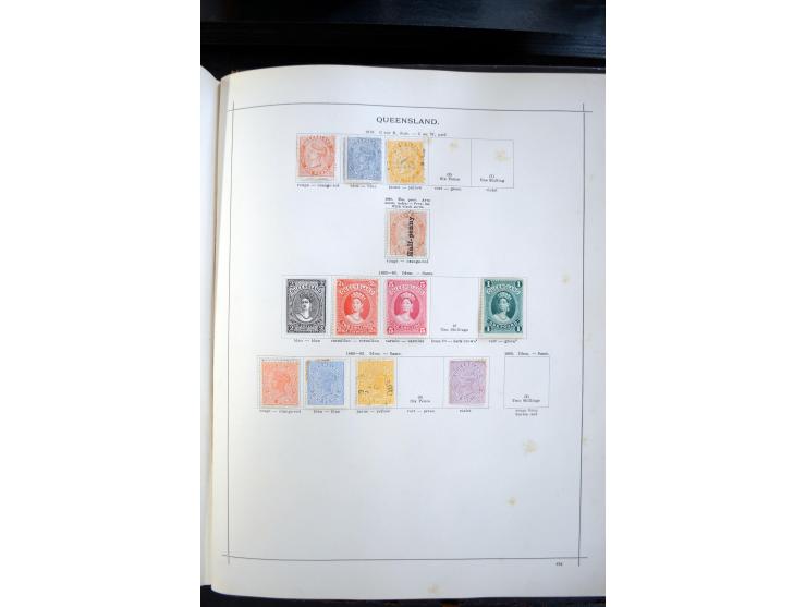 1840/1900, sehr schöne ungebrauchte und gestempelte Sammlung in zwei alten "Senf-Alben", dabei viele bessere Werte, u.a. Groß