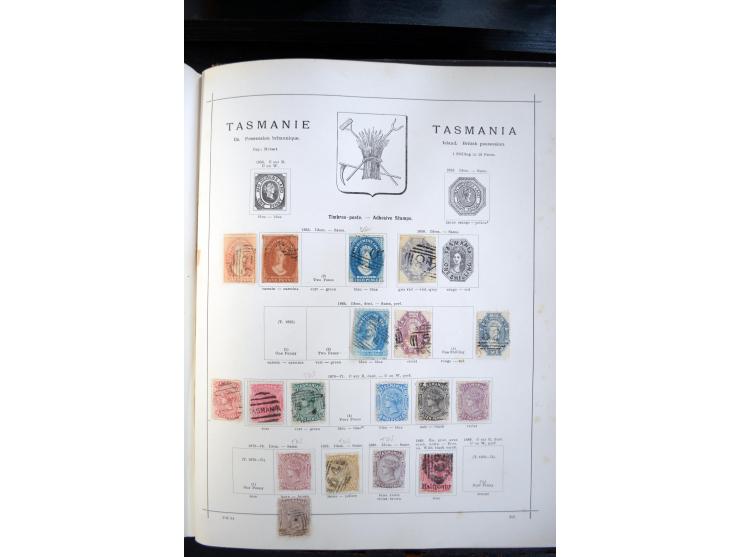 1840/1900, sehr schöne ungebrauchte und gestempelte Sammlung in zwei alten "Senf-Alben", dabei viele bessere Werte, u.a. Groß