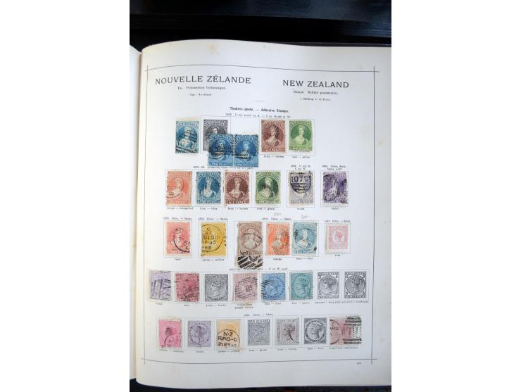 1840/1900, sehr schöne ungebrauchte und gestempelte Sammlung in zwei alten "Senf-Alben", dabei viele bessere Werte, u.a. Groß