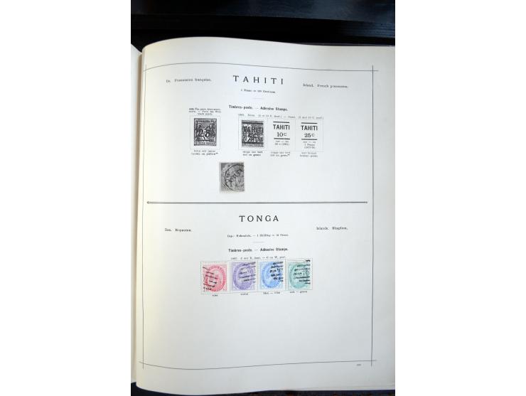 1840/1900, sehr schöne ungebrauchte und gestempelte Sammlung in zwei alten "Senf-Alben", dabei viele bessere Werte, u.a. Groß
