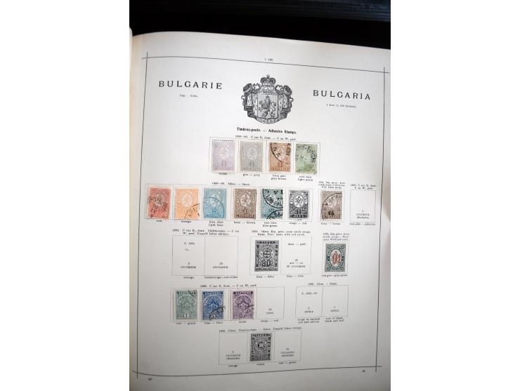 1840/1900, sehr schöne ungebrauchte und gestempelte Sammlung in zwei alten "Senf-Alben", dabei viele bessere Werte, u.a. Groß