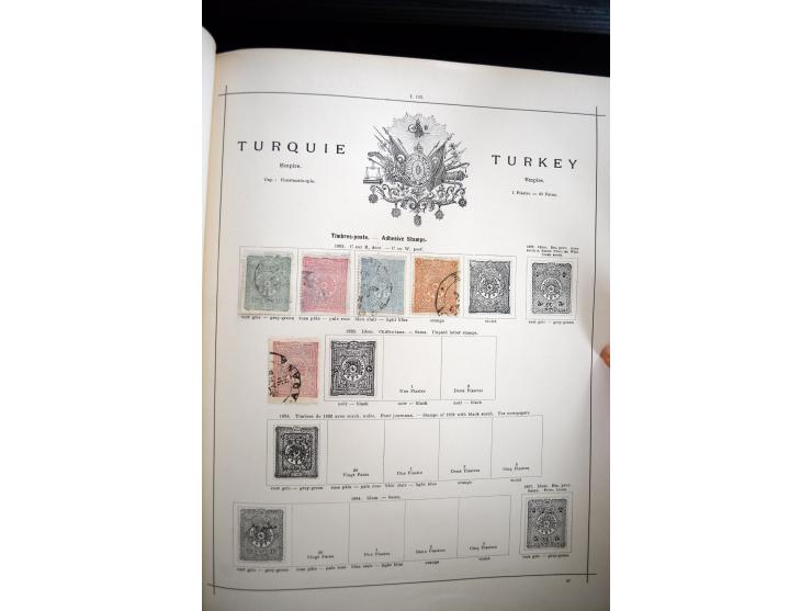 1840/1900, sehr schöne ungebrauchte und gestempelte Sammlung in zwei alten "Senf-Alben", dabei viele bessere Werte, u.a. Groß