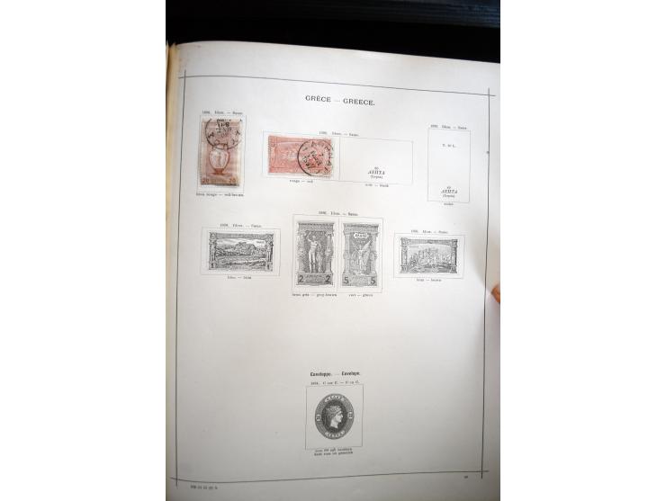 1840/1900, sehr schöne ungebrauchte und gestempelte Sammlung in zwei alten "Senf-Alben", dabei viele bessere Werte, u.a. Groß