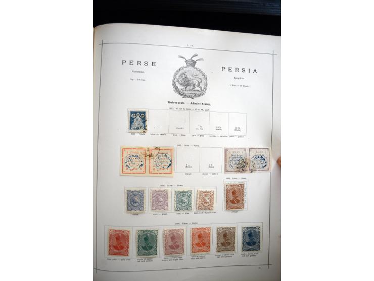 1840/1900, sehr schöne ungebrauchte und gestempelte Sammlung in zwei alten "Senf-Alben", dabei viele bessere Werte, u.a. Groß