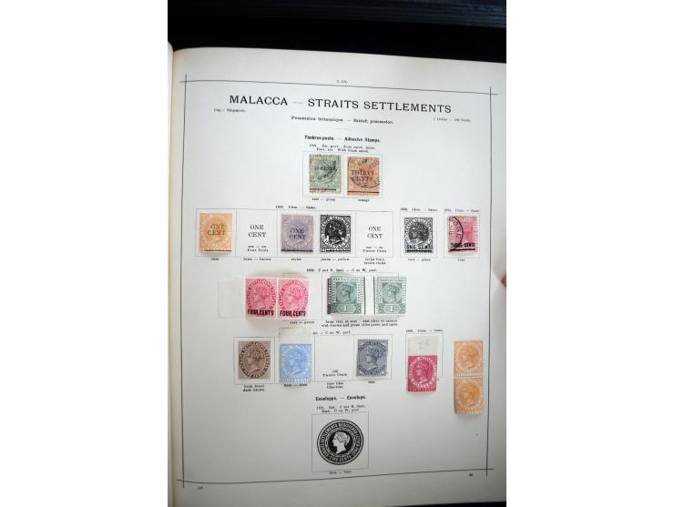1840/1900, sehr schöne ungebrauchte und gestempelte Sammlung in zwei alten "Senf-Alben", dabei viele bessere Werte, u.a. Groß
