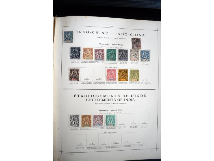 1840/1900, sehr schöne ungebrauchte und gestempelte Sammlung in zwei alten "Senf-Alben", dabei viele bessere Werte, u.a. Groß