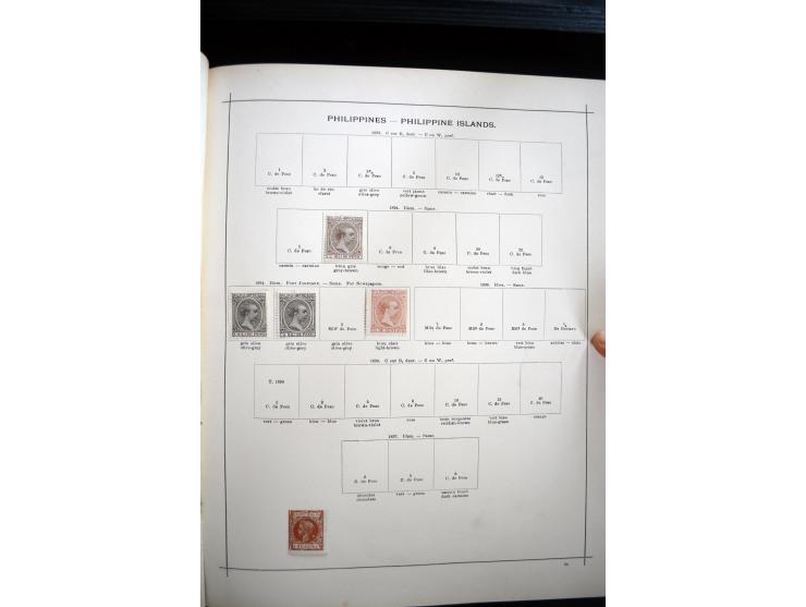 1840/1900, sehr schöne ungebrauchte und gestempelte Sammlung in zwei alten "Senf-Alben", dabei viele bessere Werte, u.a. Groß