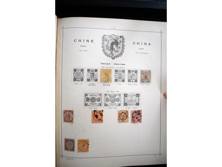 1840/1900, sehr schöne ungebrauchte und gestempelte Sammlung in zwei alten "Senf-Alben", dabei viele bessere Werte, u.a. Groß
