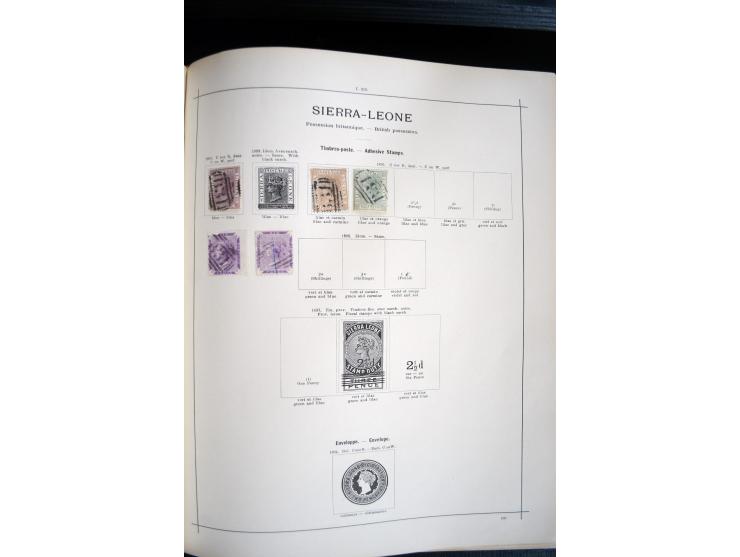 1840/1900, sehr schöne ungebrauchte und gestempelte Sammlung in zwei alten "Senf-Alben", dabei viele bessere Werte, u.a. Groß
