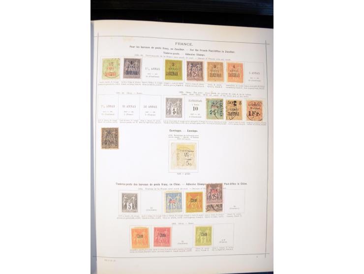 1840/1900, sehr schöne ungebrauchte und gestempelte Sammlung in zwei alten "Senf-Alben", dabei viele bessere Werte, u.a. Groß