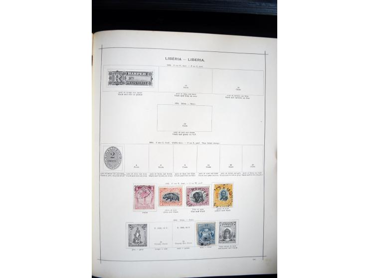 1840/1900, sehr schöne ungebrauchte und gestempelte Sammlung in zwei alten "Senf-Alben", dabei viele bessere Werte, u.a. Groß