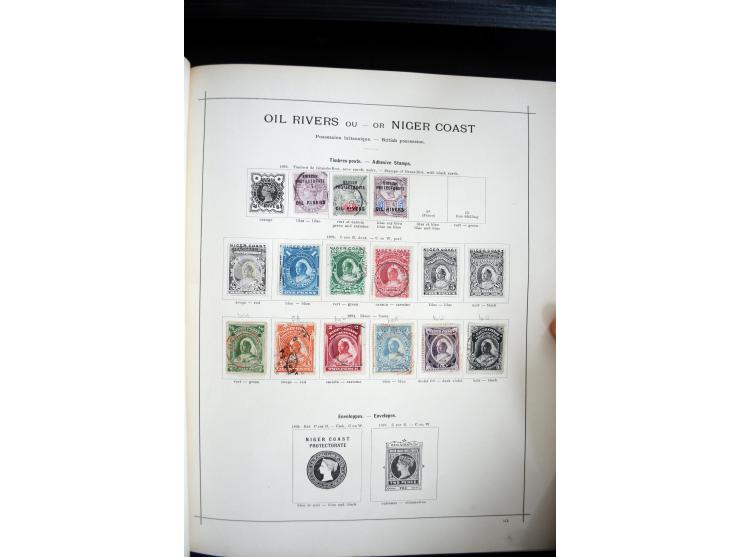 1840/1900, sehr schöne ungebrauchte und gestempelte Sammlung in zwei alten "Senf-Alben", dabei viele bessere Werte, u.a. Groß
