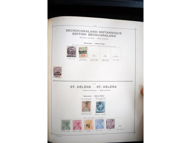 1840/1900, sehr schöne ungebrauchte und gestempelte Sammlung in zwei alten "Senf-Alben", dabei viele bessere Werte, u.a. Groß