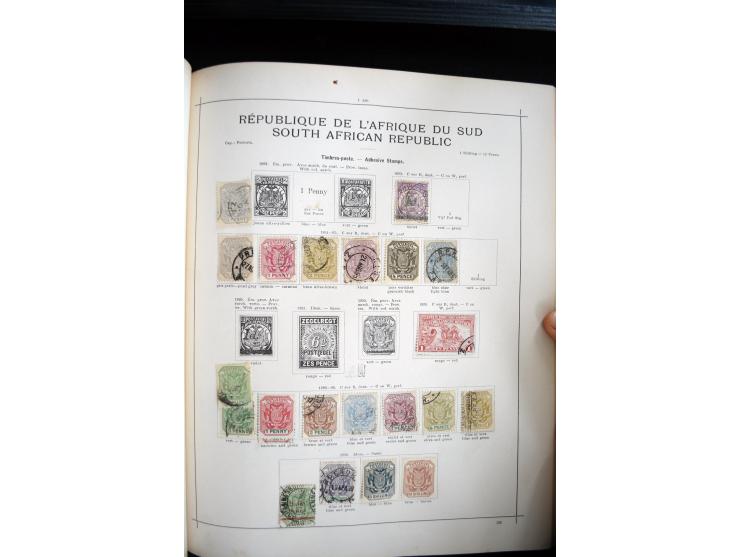 1840/1900, sehr schöne ungebrauchte und gestempelte Sammlung in zwei alten "Senf-Alben", dabei viele bessere Werte, u.a. Groß