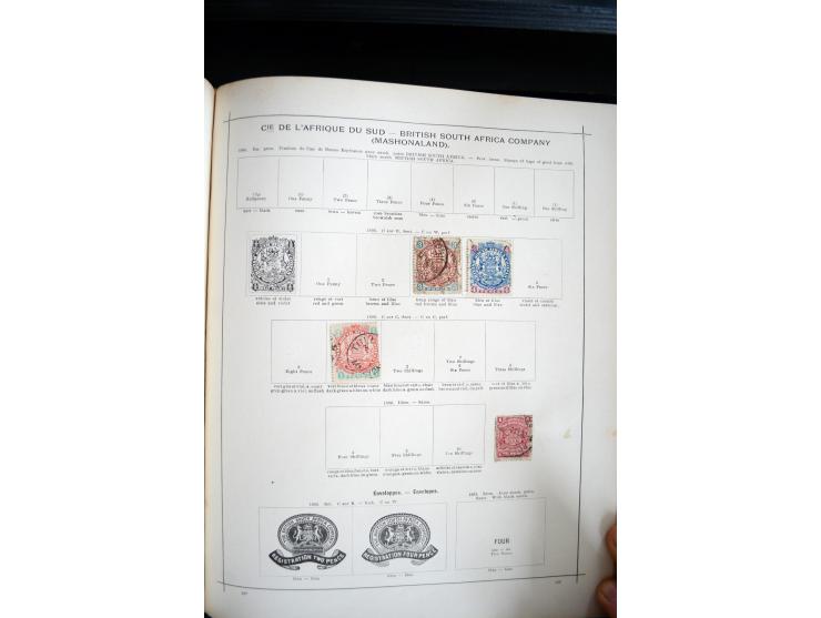 1840/1900, sehr schöne ungebrauchte und gestempelte Sammlung in zwei alten "Senf-Alben", dabei viele bessere Werte, u.a. Groß