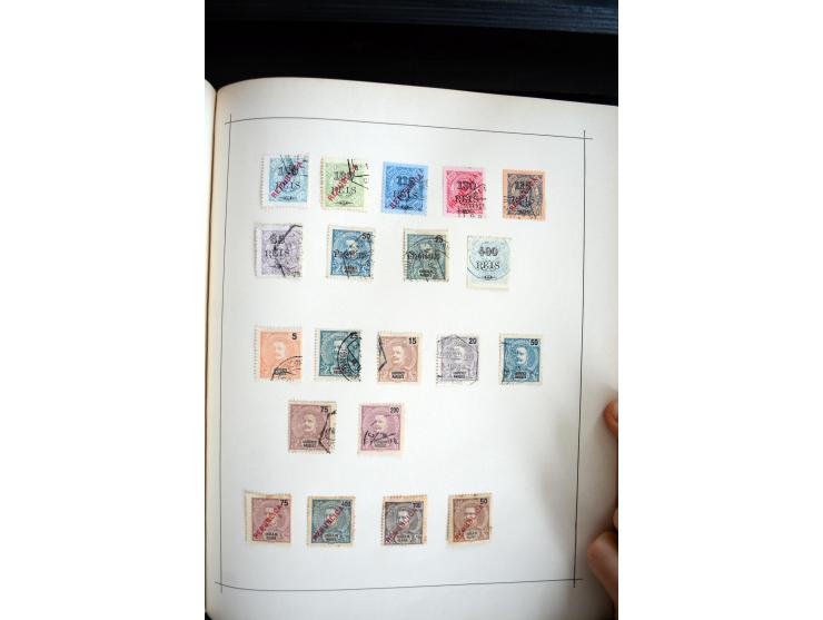 1840/1900, sehr schöne ungebrauchte und gestempelte Sammlung in zwei alten "Senf-Alben", dabei viele bessere Werte, u.a. Groß