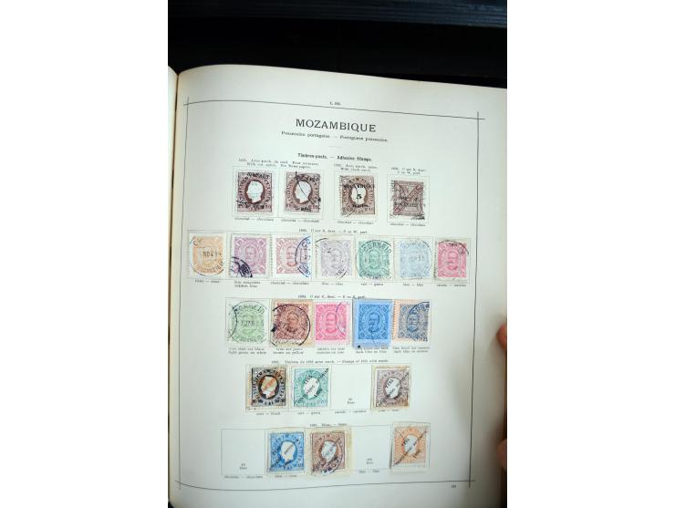 1840/1900, sehr schöne ungebrauchte und gestempelte Sammlung in zwei alten "Senf-Alben", dabei viele bessere Werte, u.a. Groß
