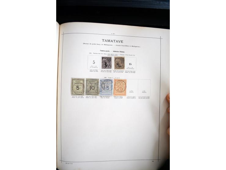 1840/1900, sehr schöne ungebrauchte und gestempelte Sammlung in zwei alten "Senf-Alben", dabei viele bessere Werte, u.a. Groß
