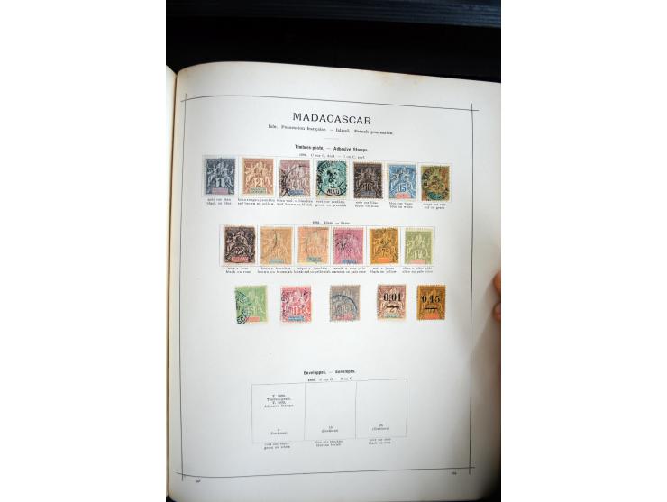 1840/1900, sehr schöne ungebrauchte und gestempelte Sammlung in zwei alten "Senf-Alben", dabei viele bessere Werte, u.a. Groß