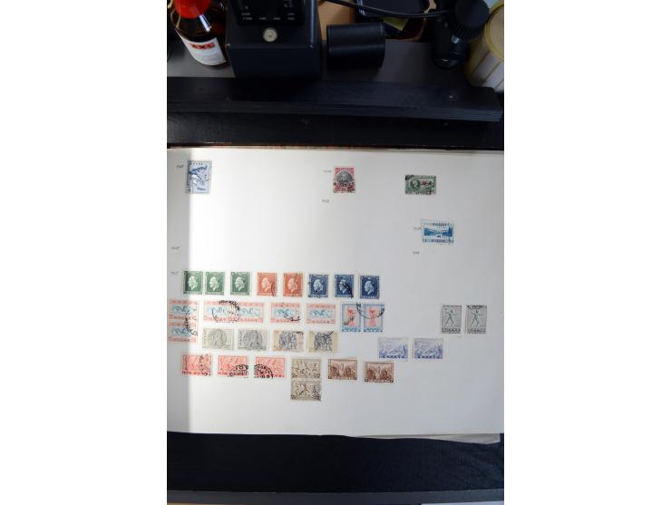 1840/1945, ungebrauchte und gestempelte Sammlung in sechs Alben, dabei Altdeutsche Staaten mit größerem Teil Bayern beginnend