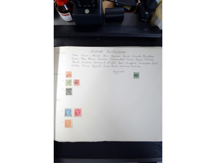 1840/1945, ungebrauchte und gestempelte Sammlung in sechs Alben, dabei Altdeutsche Staaten mit größerem Teil Bayern beginnend