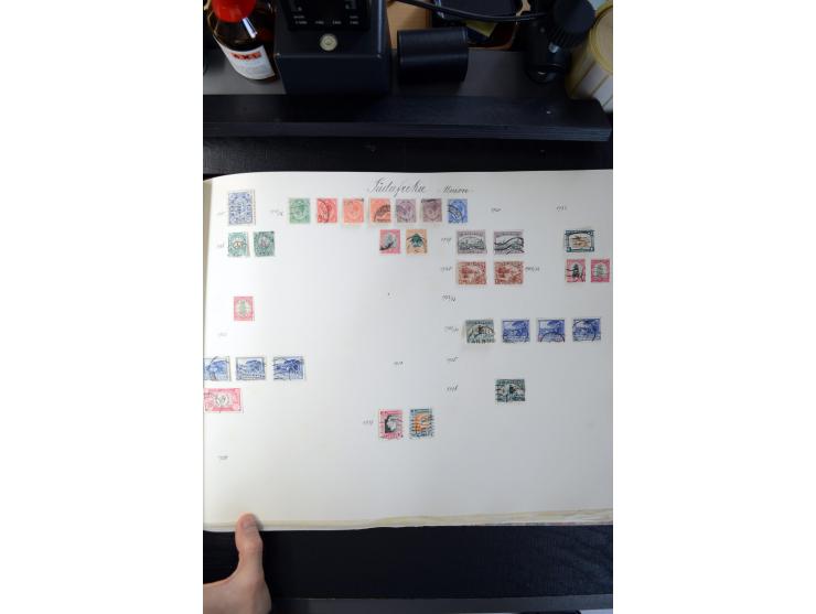1840/1945, ungebrauchte und gestempelte Sammlung in sechs Alben, dabei Altdeutsche Staaten mit größerem Teil Bayern beginnend