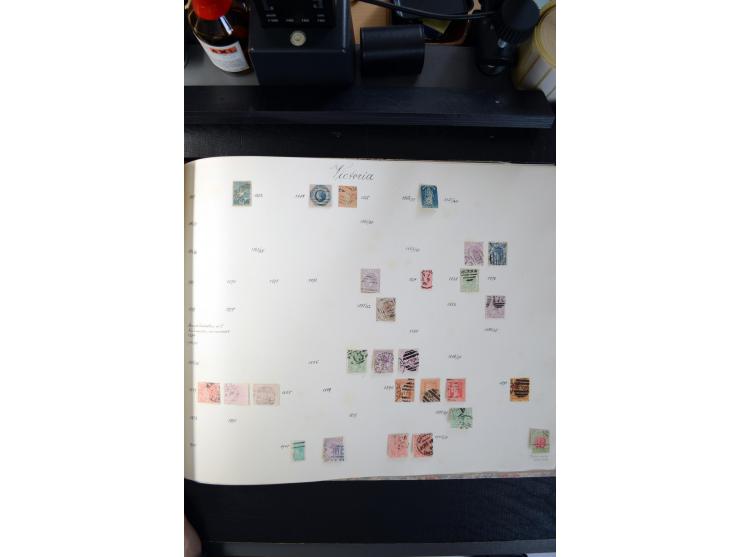 1840/1945, ungebrauchte und gestempelte Sammlung in sechs Alben, dabei Altdeutsche Staaten mit größerem Teil Bayern beginnend
