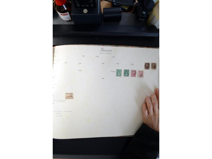 1840/1945, ungebrauchte und gestempelte Sammlung in sechs Alben, dabei Altdeutsche Staaten mit größerem Teil Bayern beginnend