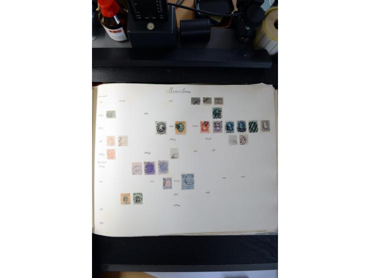 1840/1945, ungebrauchte und gestempelte Sammlung in sechs Alben, dabei Altdeutsche Staaten mit größerem Teil Bayern beginnend