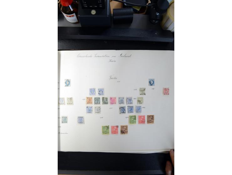 1840/1945, ungebrauchte und gestempelte Sammlung in sechs Alben, dabei Altdeutsche Staaten mit größerem Teil Bayern beginnend