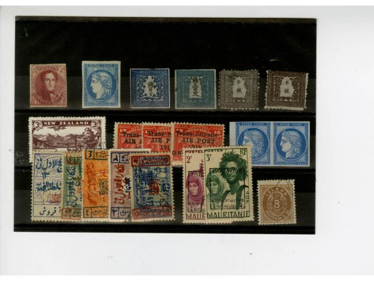 1850/1949 (ca.), ungebrauchte und gestempelte kleine Partie, dabei u.a. Japan Mi.-Nr. 4, aber auch einige fragliche Stücke