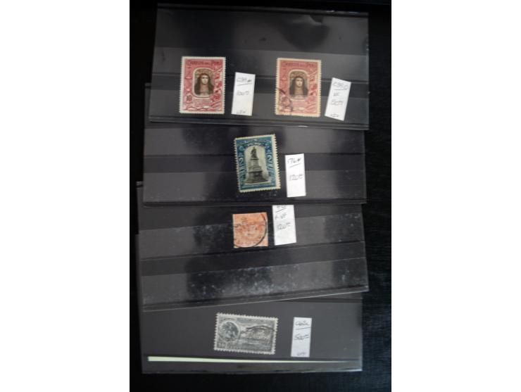 1860/1960 (ca.), interessante Partie auf Steckkarten, dabei u.a. Frankreich 311 und 321 (je2 ungebr.) sowie bessere Klassik s