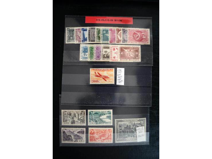 1860/1960 (ca.), interessante Partie auf Steckkarten, dabei u.a. Frankreich 311 und 321 (je2 ungebr.) sowie bessere Klassik s