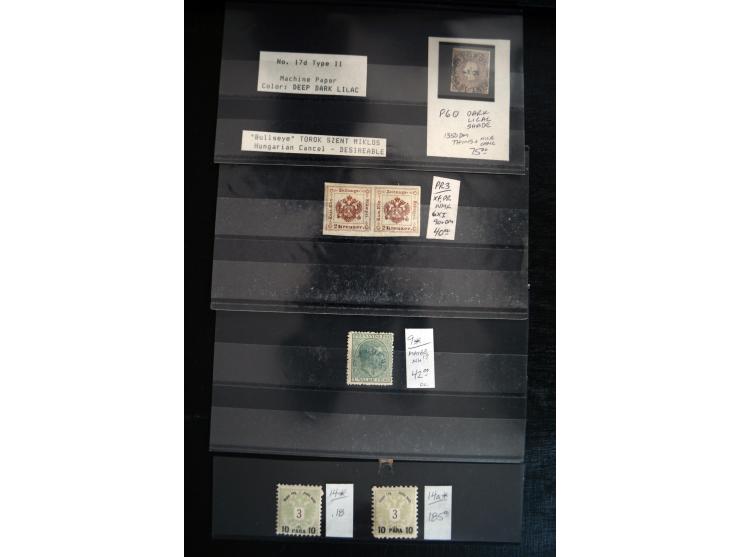1860/1960 (ca.), interessante Partie auf Steckkarten, dabei u.a. Frankreich 311 und 321 (je2 ungebr.) sowie bessere Klassik s