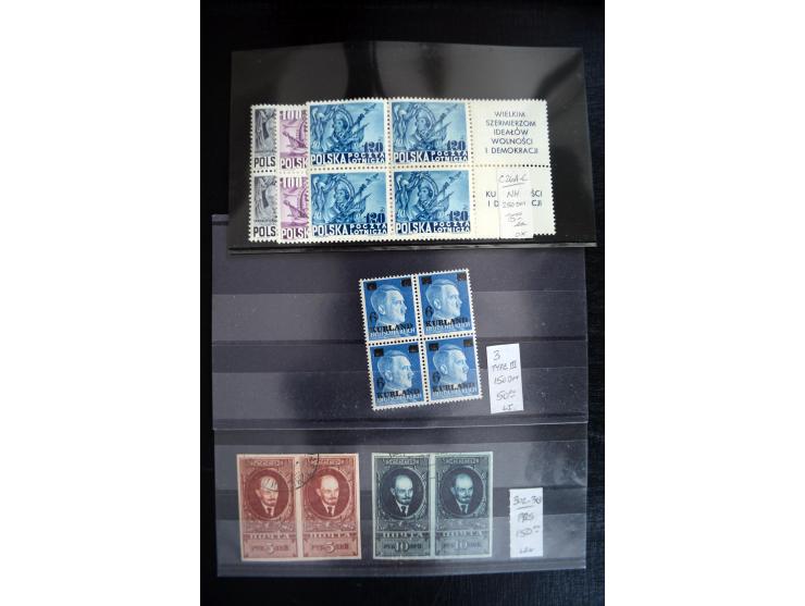 1860/1960 (ca.), interessante Partie auf Steckkarten, dabei u.a. Frankreich 311 und 321 (je2 ungebr.) sowie bessere Klassik s