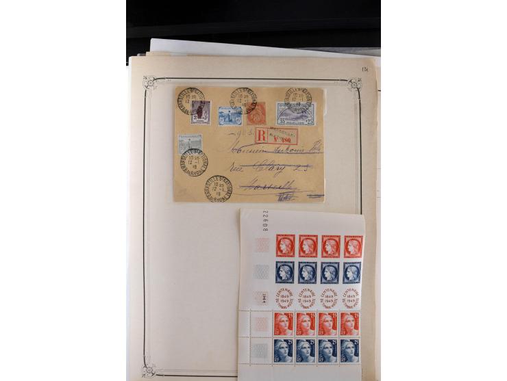 1889/1950, ungebrauchte/postfrische und gestempelte Partie, dabei eine Sammlung Frankreich mit besseren, u.a. Mi.-Nr. 321 auf