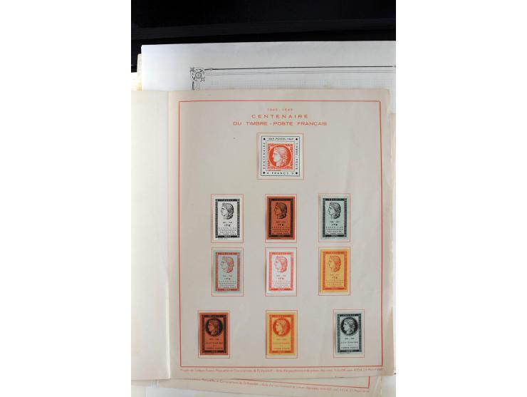 1889/1950, ungebrauchte/postfrische und gestempelte Partie, dabei eine Sammlung Frankreich mit besseren, u.a. Mi.-Nr. 321 auf