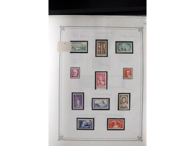 1889/1950, ungebrauchte/postfrische und gestempelte Partie, dabei eine Sammlung Frankreich mit besseren, u.a. Mi.-Nr. 321 auf