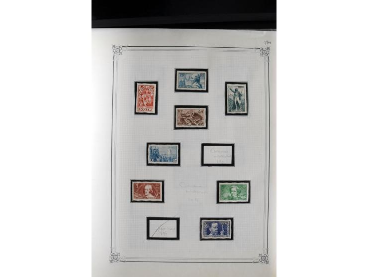 1889/1950, ungebrauchte/postfrische und gestempelte Partie, dabei eine Sammlung Frankreich mit besseren, u.a. Mi.-Nr. 321 auf