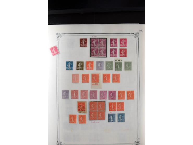 1889/1950, ungebrauchte/postfrische und gestempelte Partie, dabei eine Sammlung Frankreich mit besseren, u.a. Mi.-Nr. 321 auf